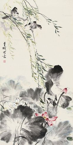张重梅 柳叶荷风
