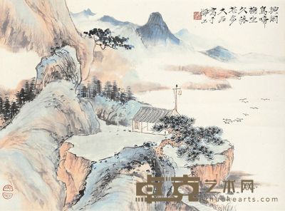 唐云 山水 34×46cm