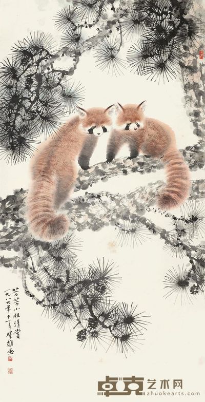 方楚雄 浣熊 137×68cm
