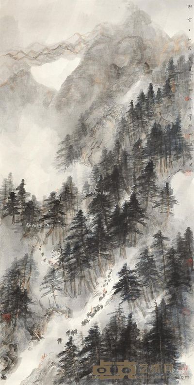 李劲堃 初雪 132×66cm