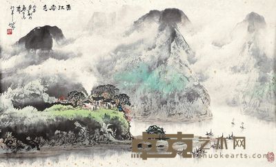 庞泰嵩 东江春色 60×100cm