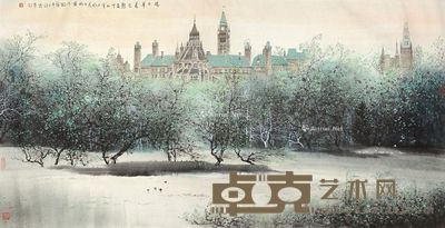 刘懋善 渥太华春色 68×136cm