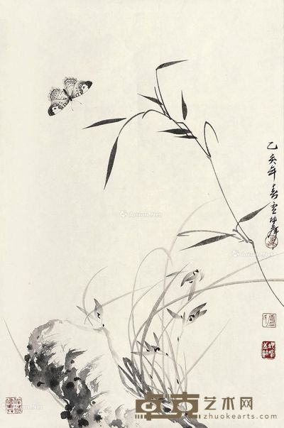 卢坤峰 蝶恋花 66×44cm