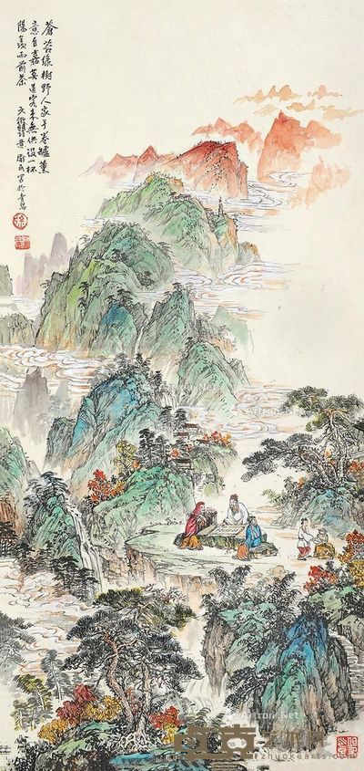 徐卫民 山水 84×40cm