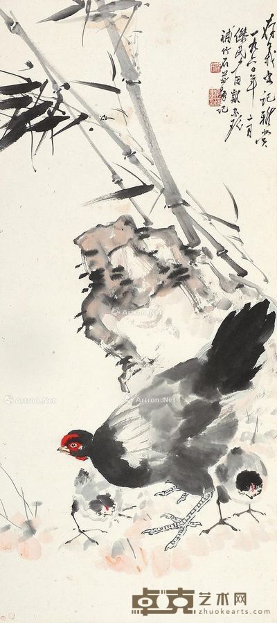 徐杰民 1960年作 83×37cm