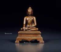 9世纪 东印度帕拉风格合金铜释迦牟尼像