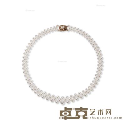 日本养殖珍珠项链 御木本（MIKIMOTO） 长39.5cm