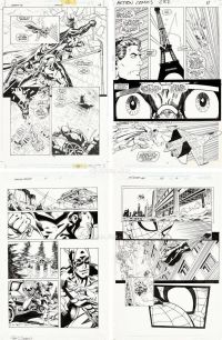《漫威系列》《DC系列》漫画线稿 纸本 水墨线描