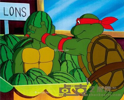 1987年出品 《忍者神龟》 动画赛璐璐片 纸本 赛璐璐片 19×24cm