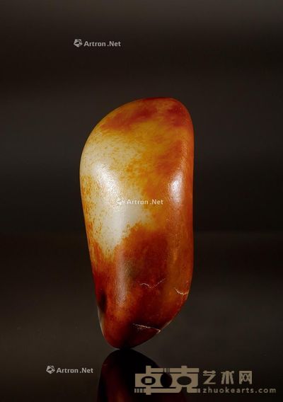 聚红皮和田玉籽料原石 108×49×40mm