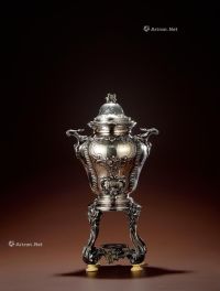 1895年制 纯银可加热保温茶壶