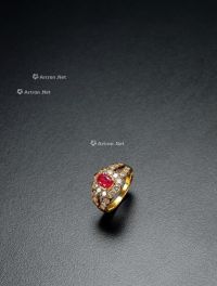 1970年制 红宝石花朵型戒指