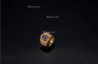 1900年制 蓝宝石戒指