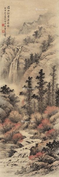 黄君璧 满山红叶满山诗