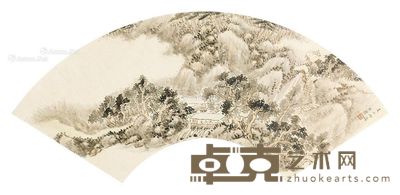 何维朴 山水 17×51cm
