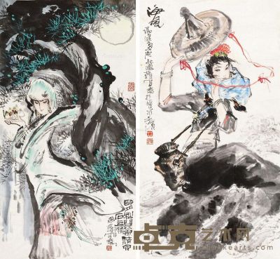 林聪权 海风 89×49cm；90×48cm