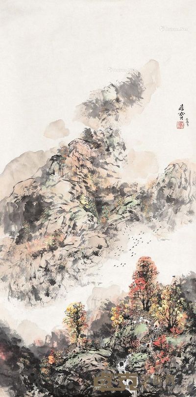 王维宝 山水 134×68cm