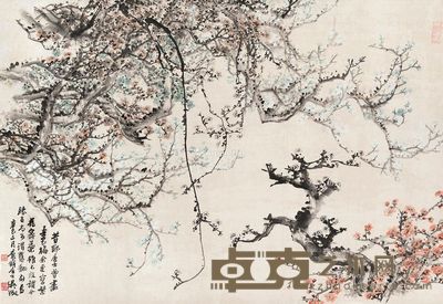 吴待秋 梅花 56×84cm