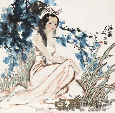 陈振国 仕女 67×68cm