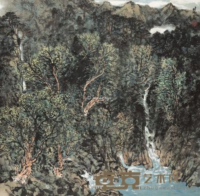 方楚乔 山水 67×68cm