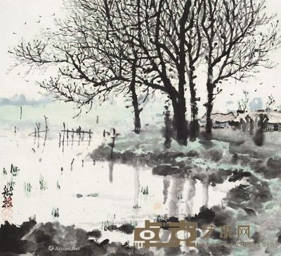 陈舫枝 山水 49×54cm