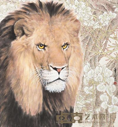 董必清 雄狮 95×88cm
