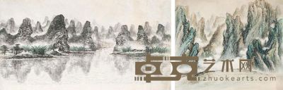 李云 山水 103×122cm;97×180cm