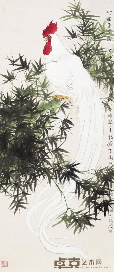 林德才 大吉图 136×58cm