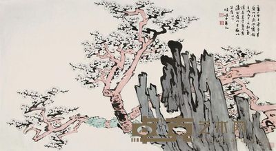 陆俨少 春意盎然 180×97cm