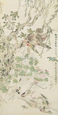 陈摩 花鸟