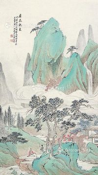 黄山寿 山水