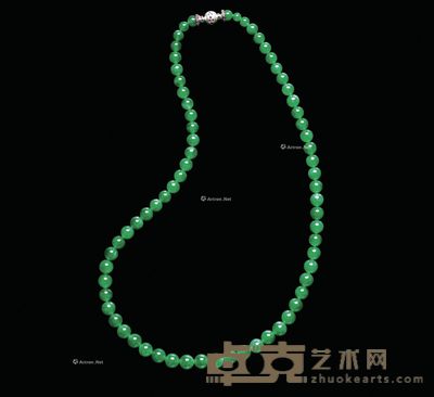 天然老坑种翡翠项链 --