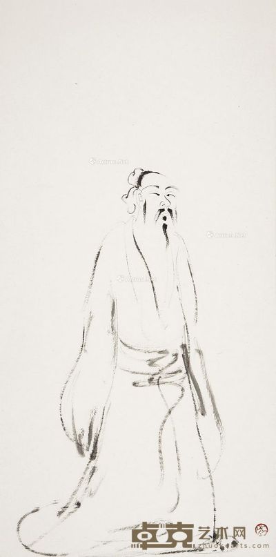 邱亚才 苏东坡像 90×45cm
