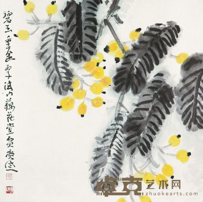 贾广健 枇杷 68×68cm