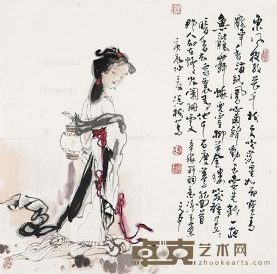杨德树 辛稼轩青玉案词意 66×68cm