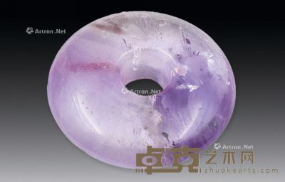 紫晶挂件 直径5cm