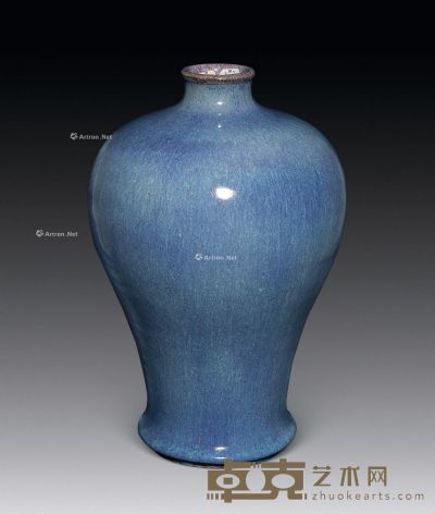 清乾隆 窑变釉梅瓶 高31cm