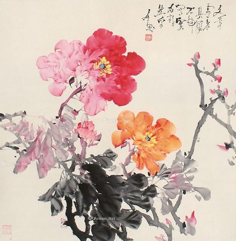 石鲁  花卉