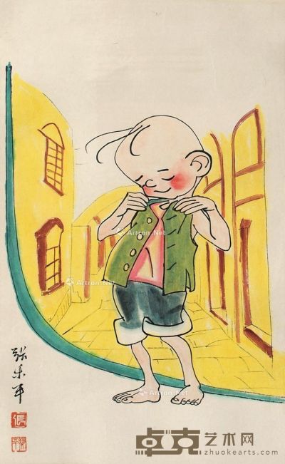 张乐平 三毛 59×36cm