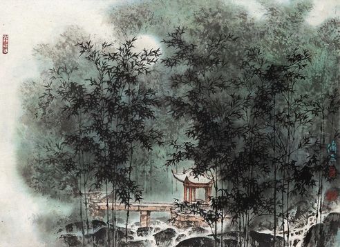 朱修立 竹林亭子
