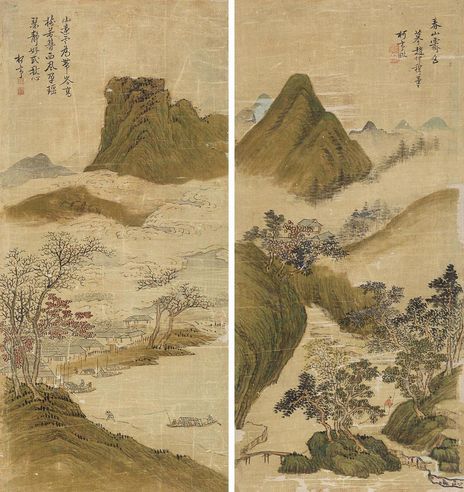 马畋 仿古山水