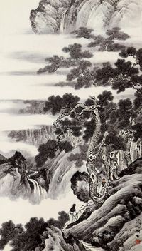 沈乡 拟古山水画