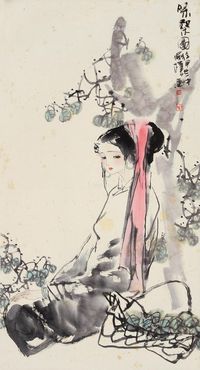 杨俭朴 仕女图