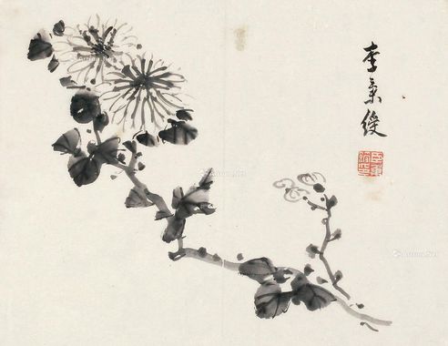 李秉绶 菊花图