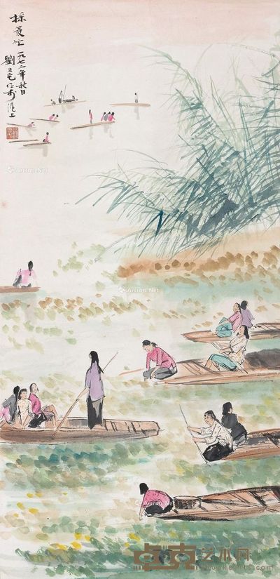刘旦宅 人物 98×47cm