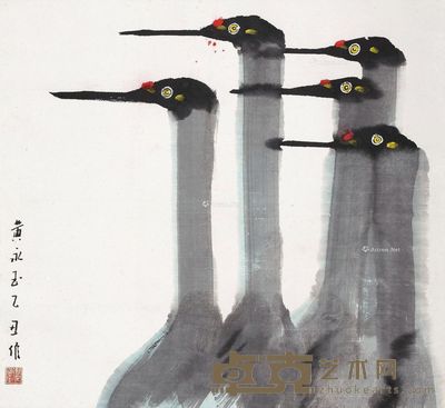 黄永玉 鹤 70×77cm