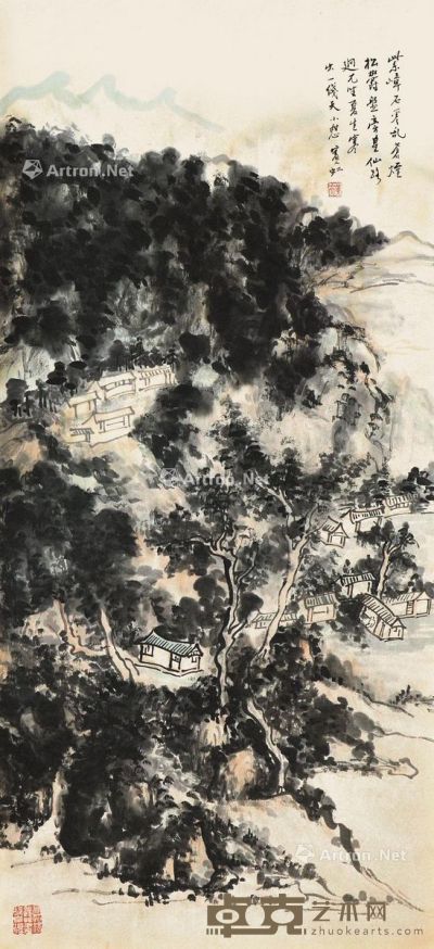 黄宾虹 山水 95×44cm