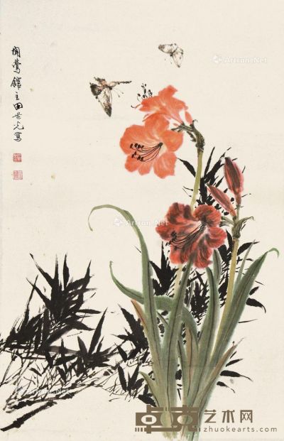 田世光 花鸟 69×43cm