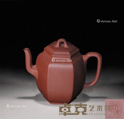 张伟杰 六方宫灯壶 12×11cm