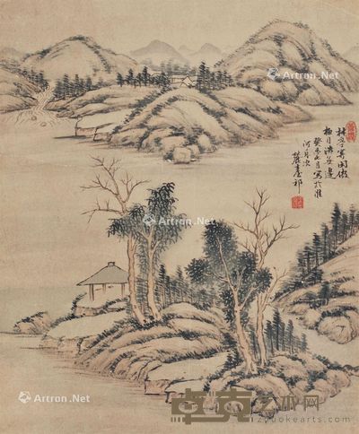 王原祁 山水 40×33cm
